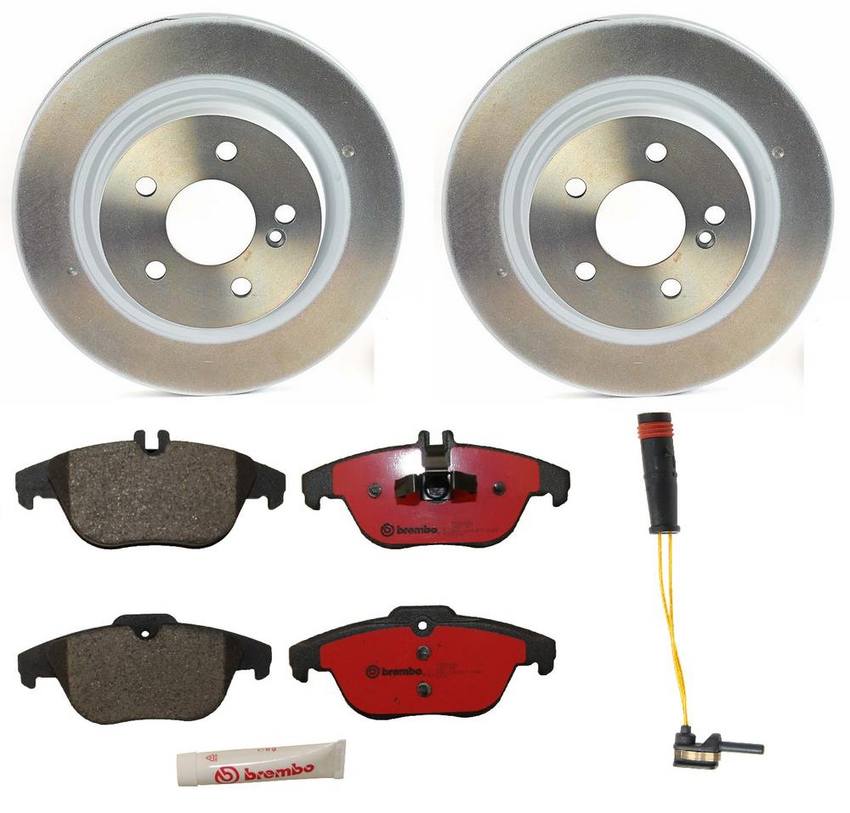 Mercedes Brembo Brakes Kit - Pads and Rotors Rear (300mm) (Ceramic) 2115401717 - Brembo 1538917KIT